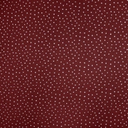 Musselin, doppelt, Punkte, 19032-037, bordeaux