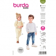 Schnittmuster, grün, Kindershirt und -hose, 9259