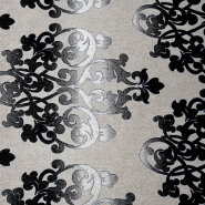 Deko, Druck, Ornament, 25785-908, schwarz