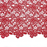 Spitze, floral, 25796-09, rot