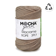 Garn, Macrame Rope 2 mm, 24317-31, Beige
