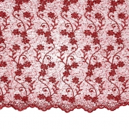 Spitze, floral, 25852-460, rot