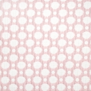 Jacquard, beidseitig, Kreise, 25857-688, rosa