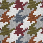 Dekojacquard, geometrisch, 25913-4, gelb-orange