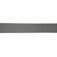 Ripsband, Polyester, 38 mm, 25350-017, grau