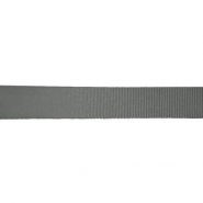 Ripsband, Polyester, 25 mm, 25349-017, grau