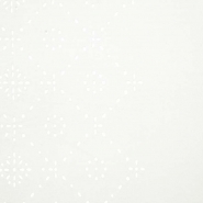 Wildleder, geschliffene Wirkware, floral, 25980-01, sahne