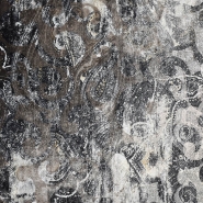 Dekosamt, Portobello, abstrakt, 25984-02, grau-beige