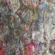 Dekosamt, Portobello, abstrakt, 25984-01, rosa