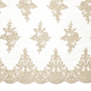 Spitze, dehnbar, floral, 26093-230, beige
