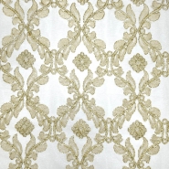 Spitze, dehnbar, floral, 26197-230, golden