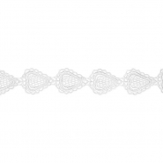 Spitze, Ornament, 45 mm, 26211-001, weiß
