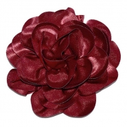 Applikation, Blüte, 18 x 18 cm, 25365-060, bordeaux