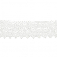 Spitze, floral, 90 mm, 18011-003, sahne