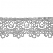 Spitze, 80 mm, Ornament, 21978-027, grau
