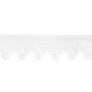 Spitze, 75 mm, floral, 26201-001, weiß