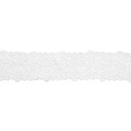 Spitze, elastisch, 50 mm, 26205-001, weiß