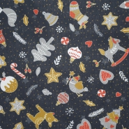 Baumwolle, Popeline, digital, festlich, 26221-2041, grau