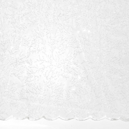 Spitze mit Pailletten, pflanzlich, 26289-010, weiß