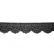 Spitze, geometrisch, 5 cm, 26460-002, schwarz