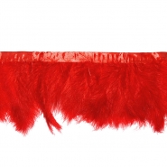Federn auf Band, 16 cm, 26422-009, rot