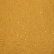 Musselin, doppelt, Punkte, 26624-840, gelb