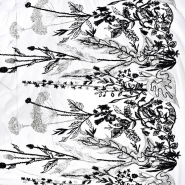 Spitze mit Pailletten, floral, 22425-1001, schwarz