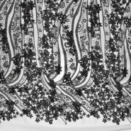 Spitze, dehnbar, Ornament, 22918-1001, schwarz