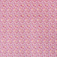 Kunstleder, digital, floral, 26738-117, rosa