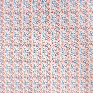 Kunstleder, digital, floral, 26738-120, blau