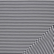 Bengalin, elastisches Gewebe, beidseitig, Streifen, 26764-847, dunkelblau