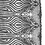 Spitze mit Pailletten, Ornament, 26498-1001, schwarz