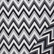 Dekojacquard, beidseitig, geometrisch, 26879-13, schwarz-weiß
