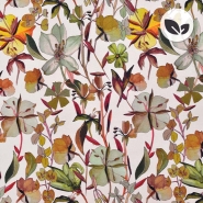 Deko, Druck, bio, digital, floral, 26991-07, braun