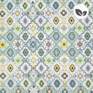 Deko, Druck, bio, digital, geometrisch, 26998-03, grün