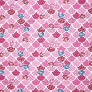 Baumwolle, Popeline, Ornament, 27266-012, rosa