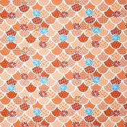 Baumwolle, Popeline, Ornament, 27266-036, orange