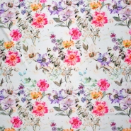 Jersey, Polyester, floral, 27407