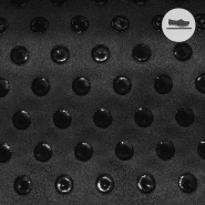 Rutschfeste Applikation auf Samt, Punkte, 27434