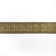 Band, dekorativ, Ornament, 33 mm, 27600-102, golden