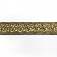 Band, dekorativ, Ornament, 50 mm, 27601-102, golden