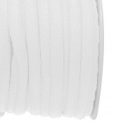 Elastikband, rund, Satin, 5 mm, 27592-001, weiß