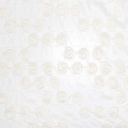 Spitze mit Pailletten, geometrisch, 27665-02, sahne