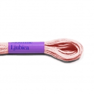 Stickgarn, Ljubica, 360307-011, belo-rosa