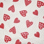 Deko, Druck, imprägniert, Herzen, 27786