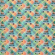 Jersey, Baumwolle, digital, retro, 27844