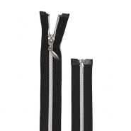 Reißverschluss, spiralig, 70 cm, 6 mm, 28033-7321, silbern