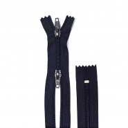 Reißverschluss, spiralig, 68 cm, 6 mm, 2 Schieber, 28035-730, dunkelblau