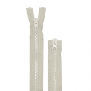 Reißverschluss, teilbar, 100 cm, 6 mm, 2 Schlüssel, 26496-707, beige