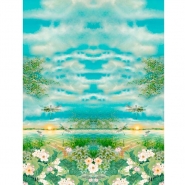 Jersey, Baumwolle, dgital, Natur, 28105